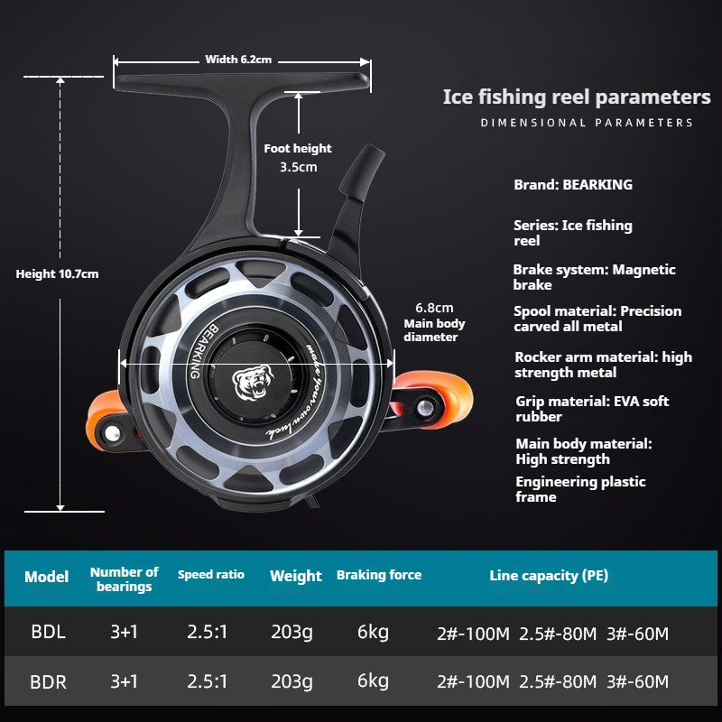 Moulinet de pêche sur glace d' - Spincast Reel avis et prix