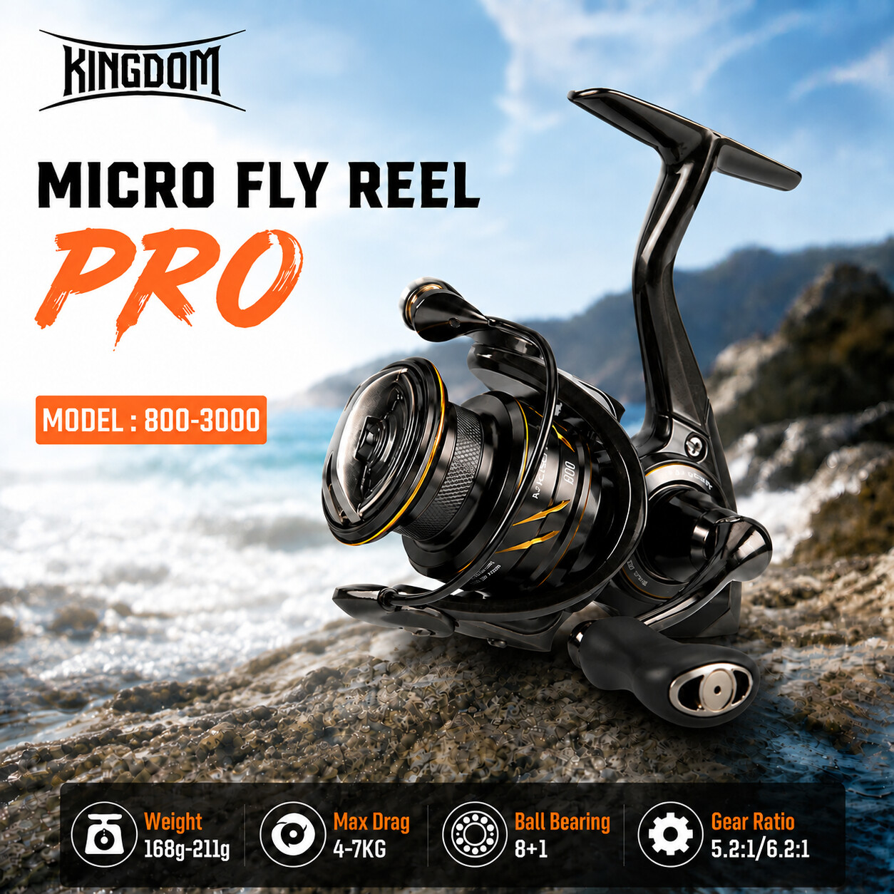 Moulinet de pêche spinning Kin - Abu Garcia Reel Max avis et prix
