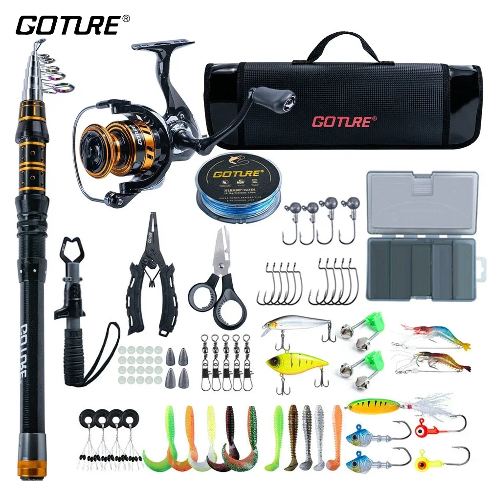 Goture, canne à pêche télescop - Reel Bag avis et prix